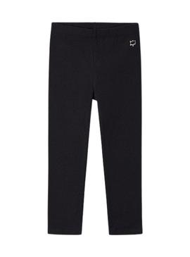 Leggings básicas pretas da Mayoral para meninas