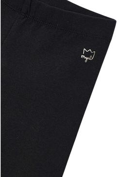 Leggings básicas pretas da Mayoral para meninas