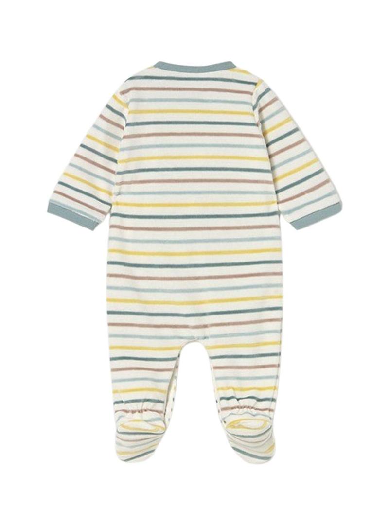 Pijama Mayoral listrado azul para recém-nascido