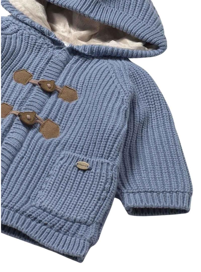 Casaco Mayoral tricotado tostado para recém-nascido