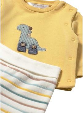 Conjunto Mayoral polaina e moletom recém-nascido.