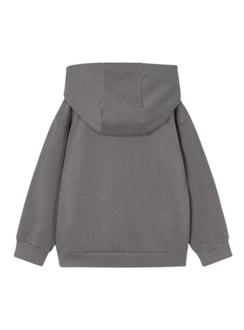 Moletom Mayoral estampado em relevo cinza para menino