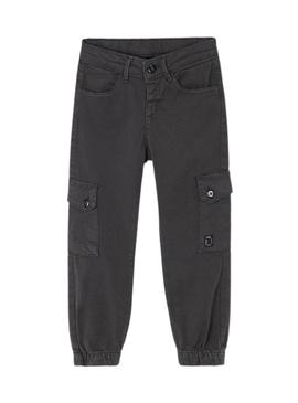 Calça cargo cinza Mayoral para menino