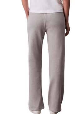 Calças de fato de treino Calvin Klein Logo cinza para mulher