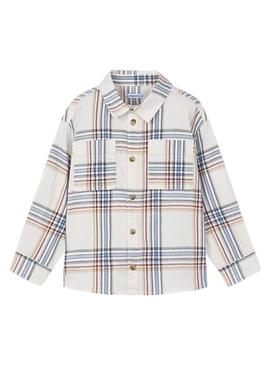 Camisa Mayoral de xadrez largo para menino