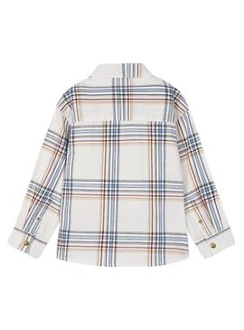 Camisa Mayoral de xadrez largo para menino