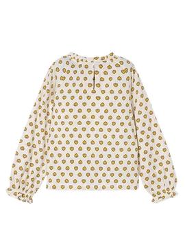 Camiseta Mayoral em bambu branco para menina.