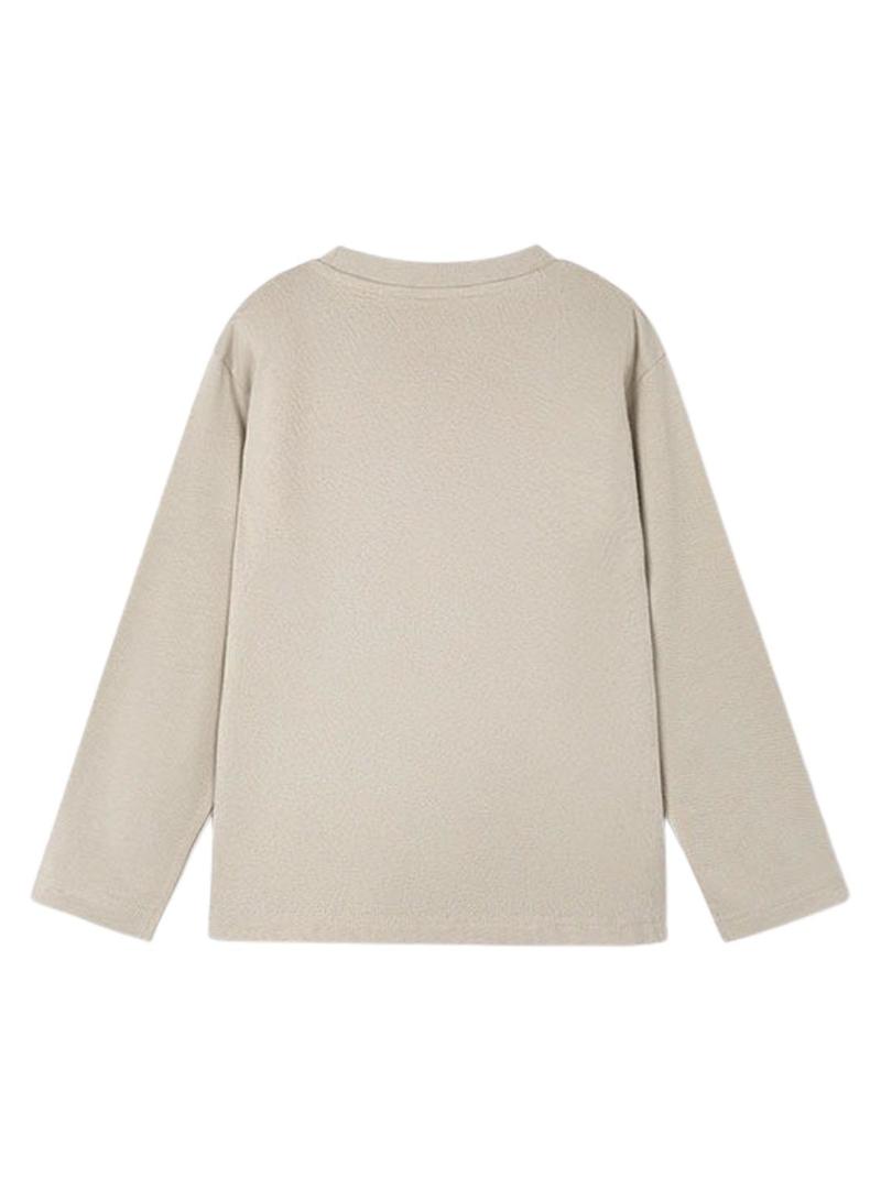 Camisola Mayoral beige de camião para menino.