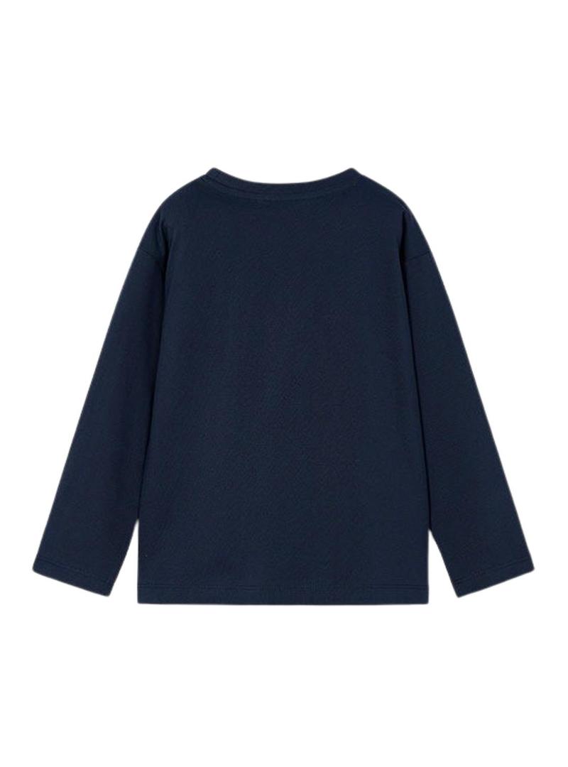 Conjunto de 2 camisetas Mayoral skate branco marinho para menino.