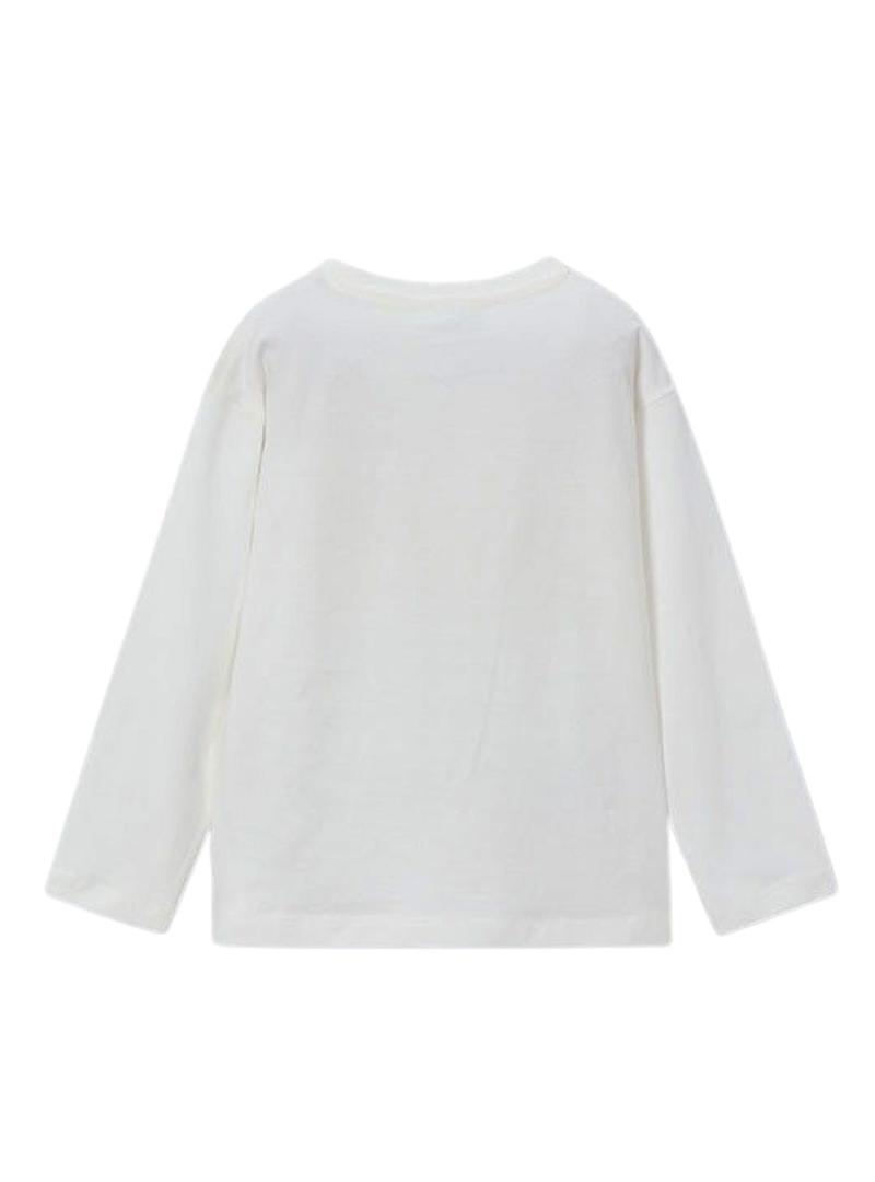 Conjunto de 2 camisetas Mayoral skate verde branco menino.