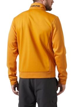 Jaqueta Helly Hansen Fleece mostarda para homem.