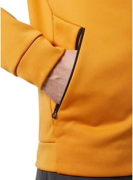 Jaqueta Helly Hansen Fleece mostarda para homem.