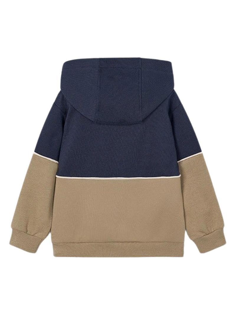 Suéter Mayoral em contraste marinho para menino