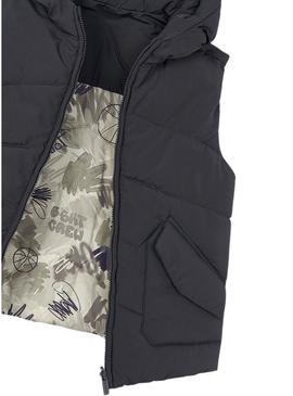 Colete reversível cinza Mayoral para menino.