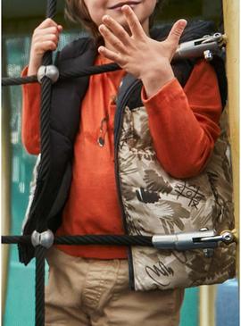 Colete reversível cinza Mayoral para menino.