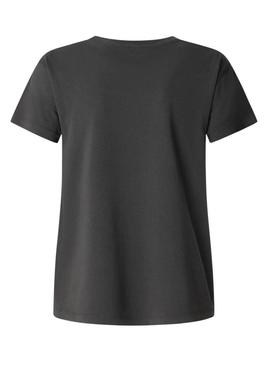 Camiseta Pepe Jeans Becky cinza para mulher.