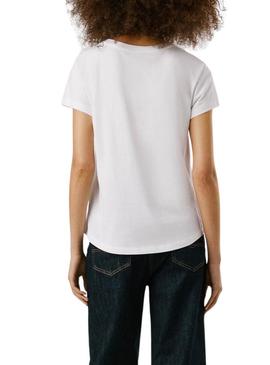 Camiseta Pepe Jeans Becky branca para mulher