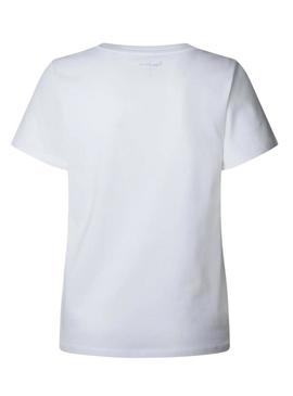 Camiseta Pepe Jeans Becky branca para mulher