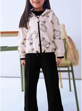 Fato de treino Mayoral 2 calças preto e bege menina