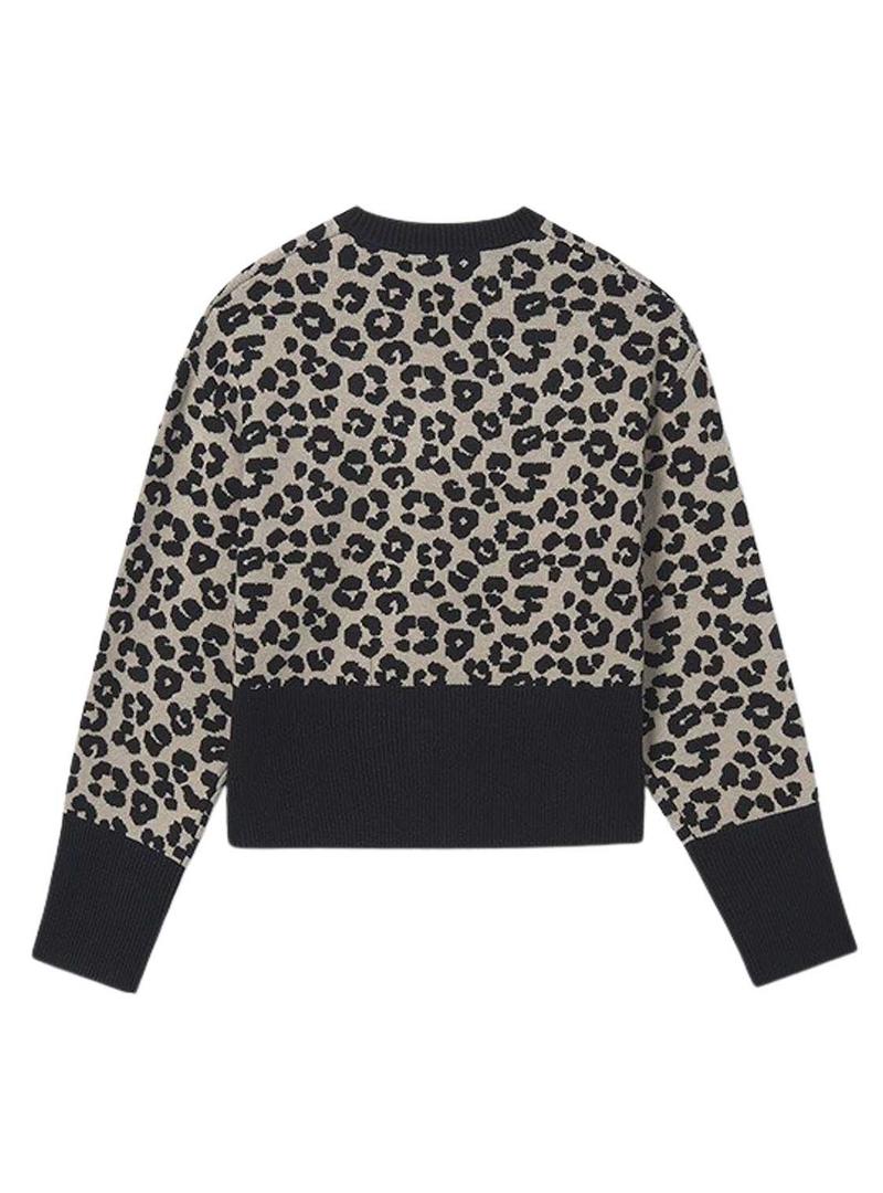Camisola animal print corta Mayoral para menina