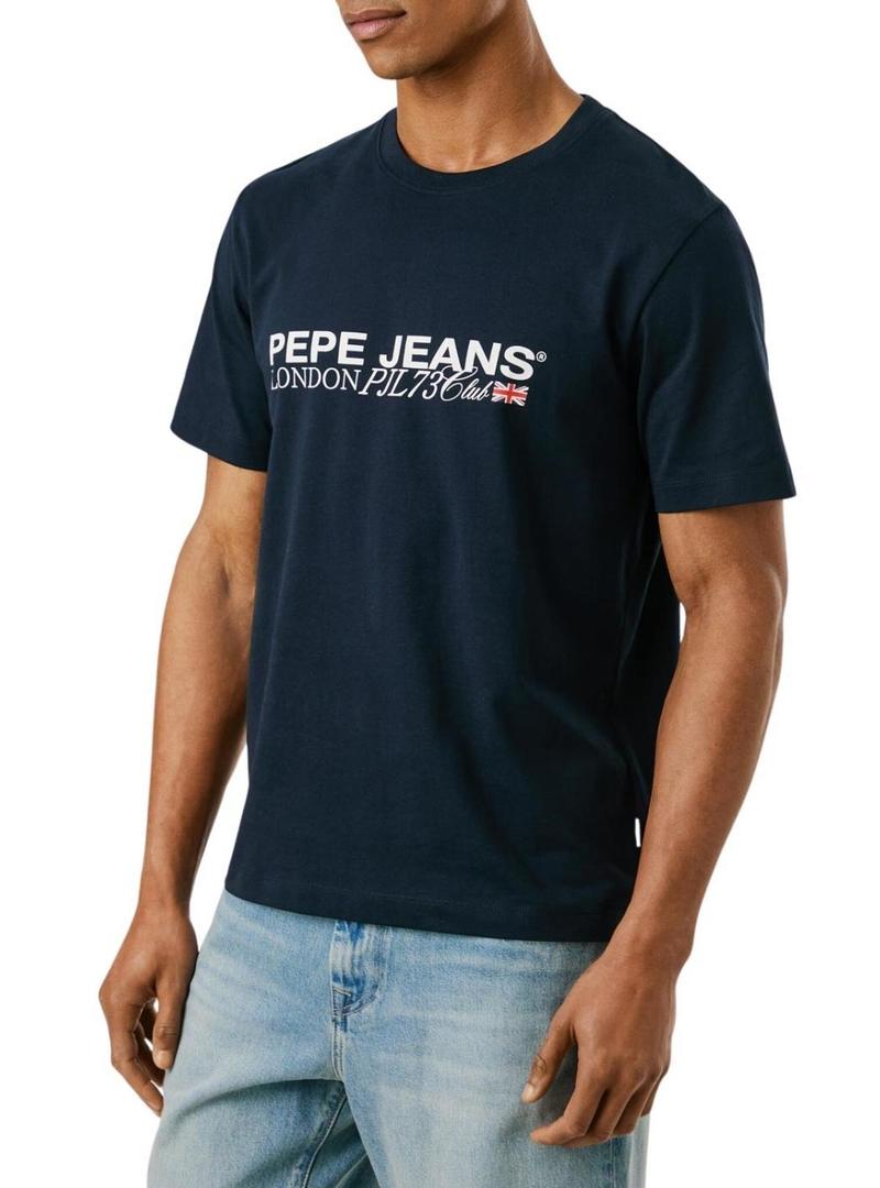 Camisa Pepe Jeans Matthew azul marino para homem