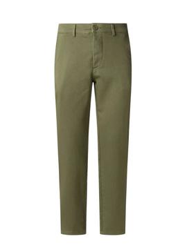 Calças Pepe Jeans Gymdigo Chino verde para homem.