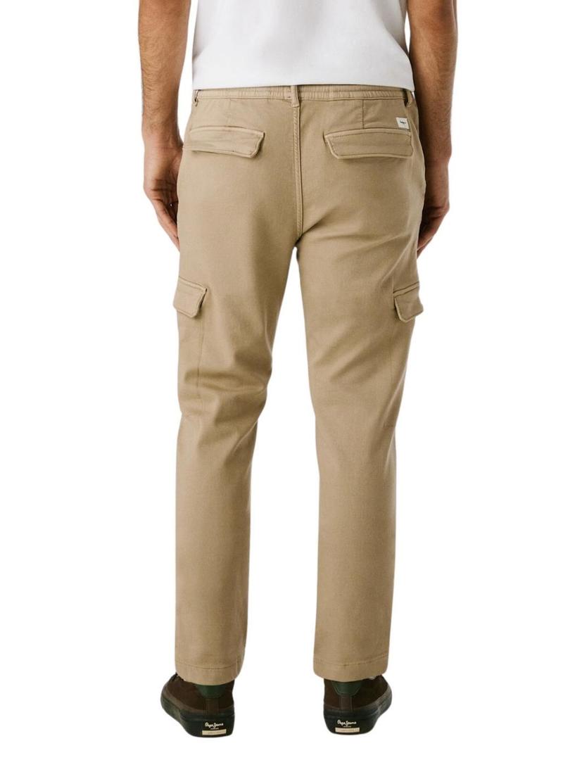 Calça Pepe Jeans Gymdigo Cargo bege para homem