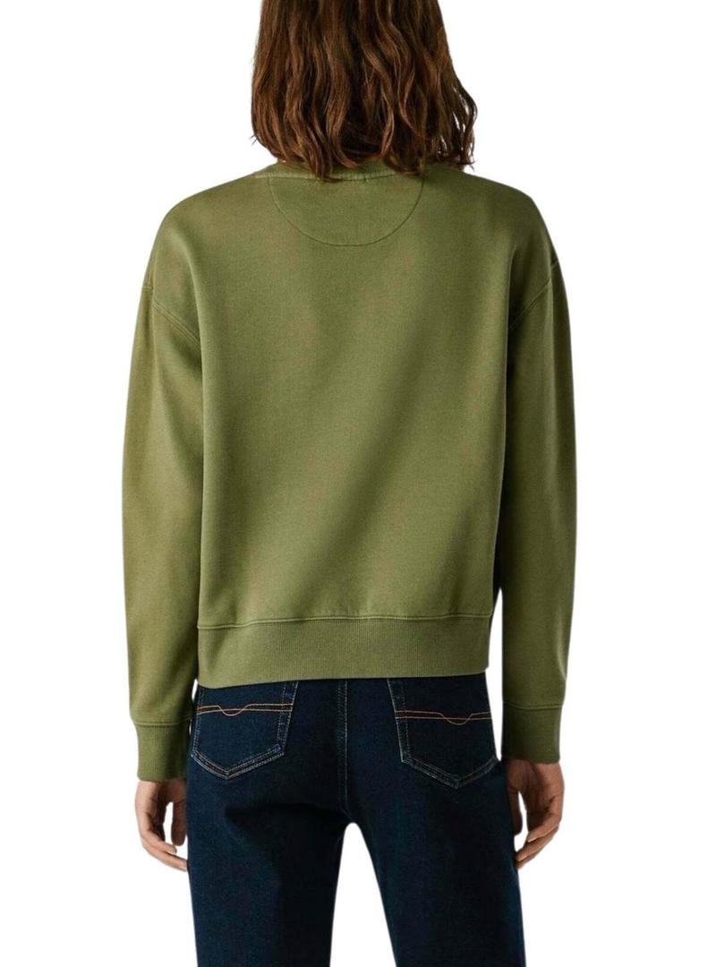 Moletom Pepe Jeans Beberly verde para mulher