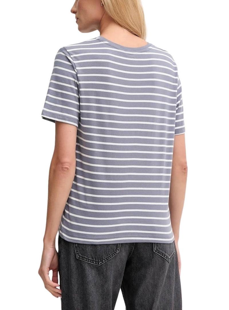 Camisas Pepe Jeans Bilma listras impressas para mulheres.