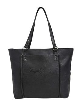 Bolsa Pepe Jeans Bellamie preta para mulher