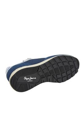Sapatilhas Pepe Jeans Marlon Vibe azul para homem.