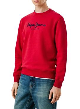 Moletom Pepe Jeans Macbeth com logo redondo vermelho para homem