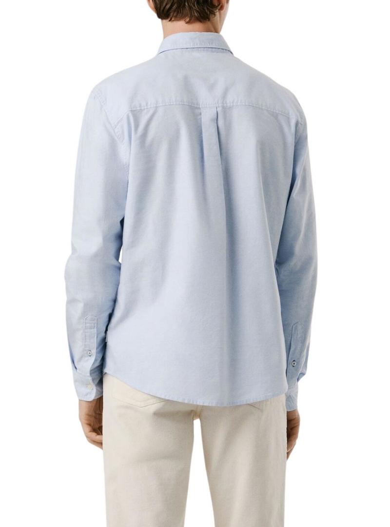 Camisa Pepe Jeans Cluny Oxford azul para homem.