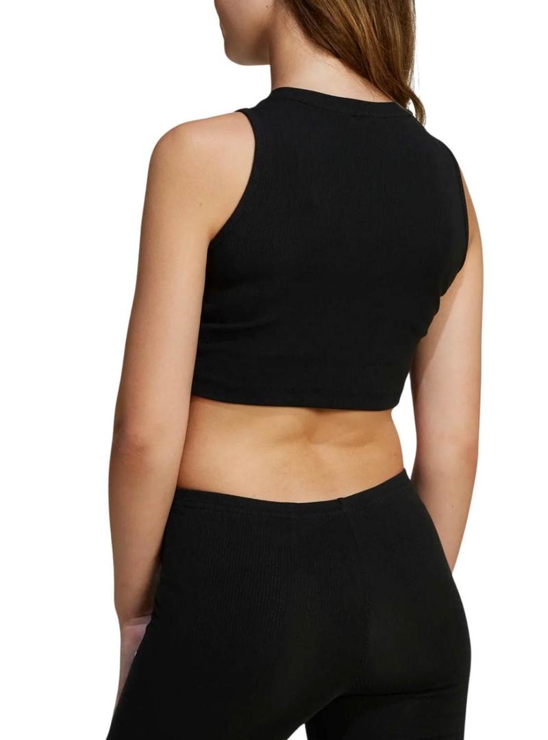 RIB TANK TOP        NEGRO