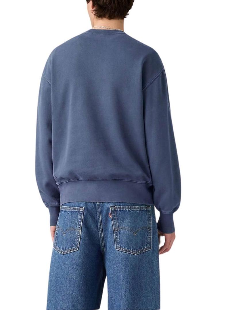 Moletom Levi's Authentic azul para homens.
