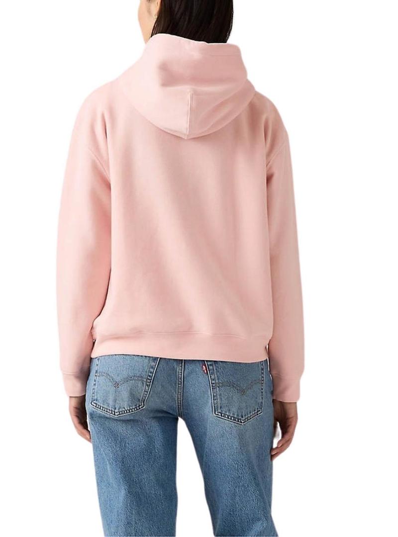 Moletom Levis Everyday com capuz rosa para mulher