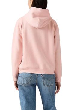 Moletom Levis Everyday com capuz rosa para mulher