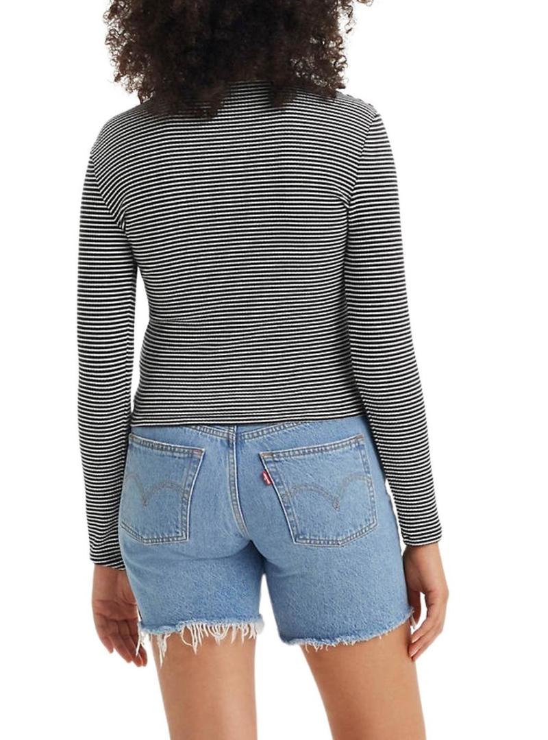 Camiseta Levis Muse listrada para mulher.