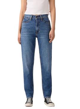 Calça jeans Levis 80S Mom azul para mulher.