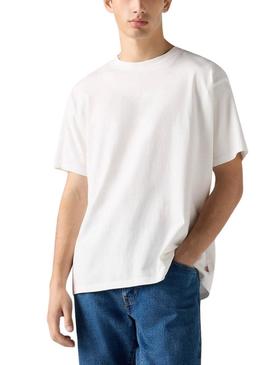 Camiseta Levis Vintage Fit Graphic branca para homem.