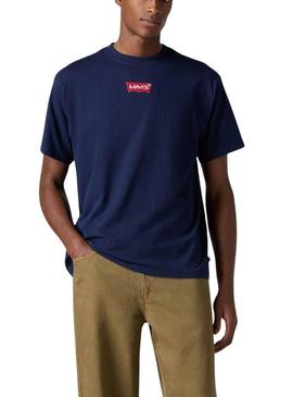 Camiseta Levis Graphic azul para homem