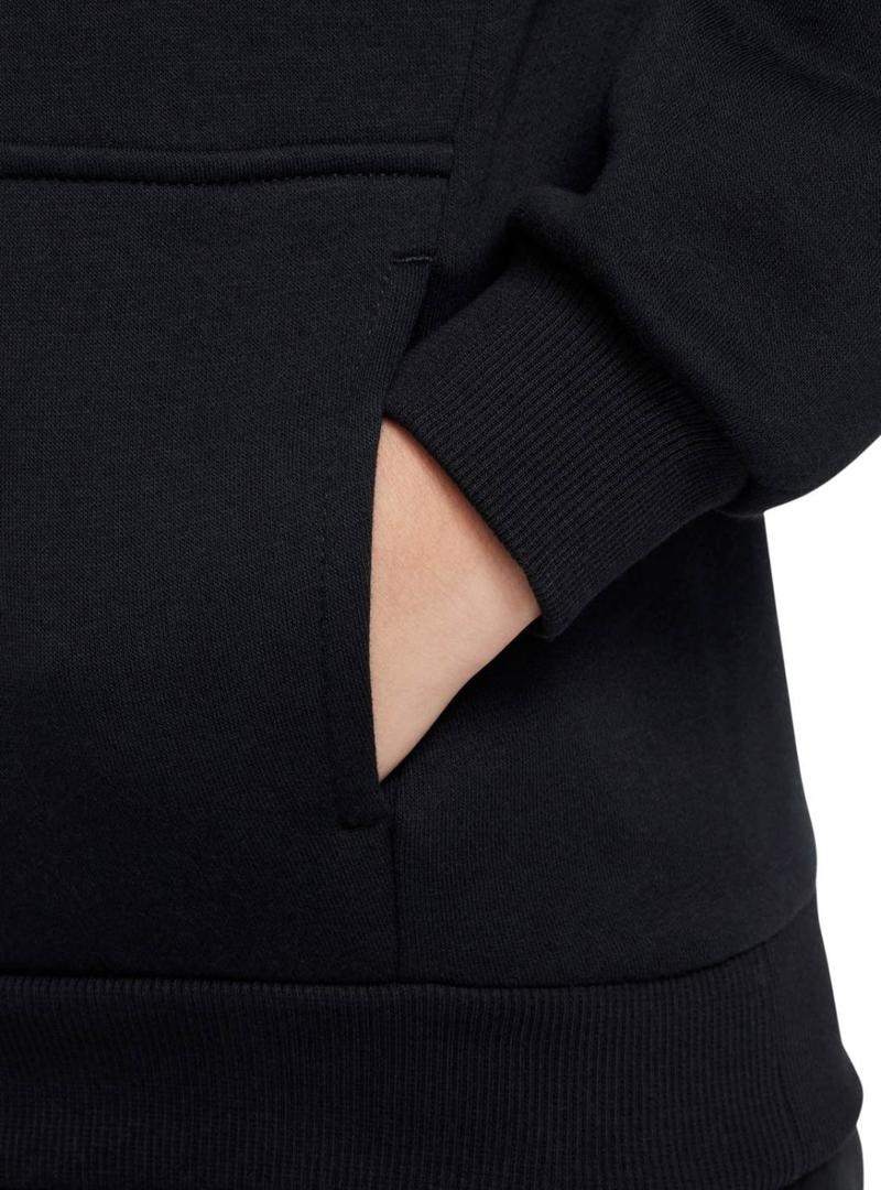 Moletom Nike Sportswear Club preto para meninos e meninas.