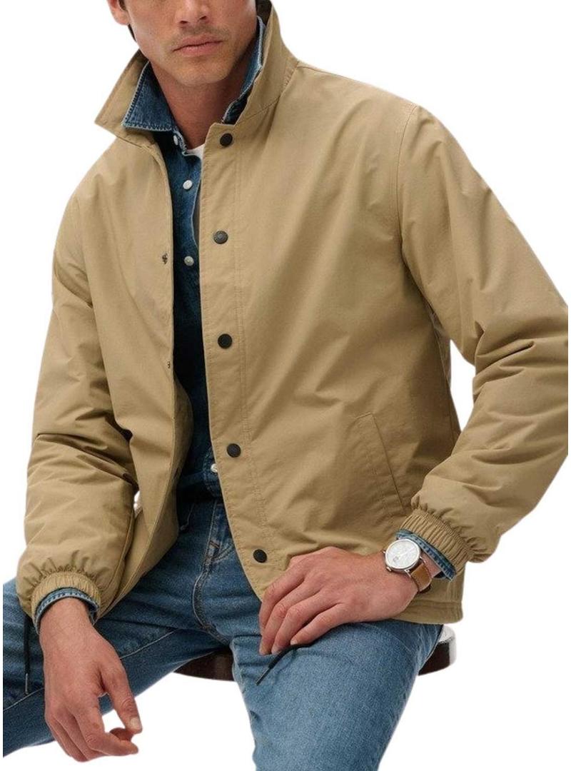 Jaqueta Superdry Nylon Coach camel para homem