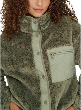 Casaco Only Contact verde para mulher.