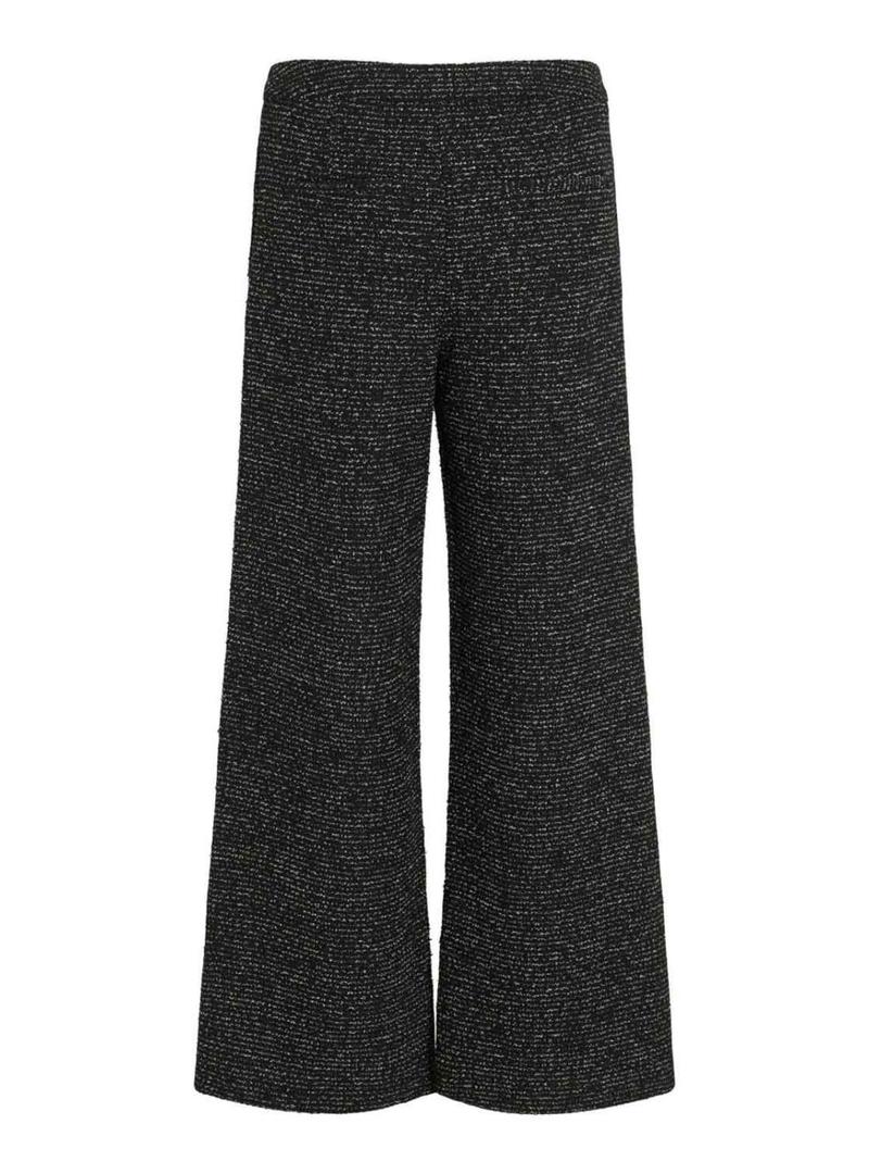 Calça Vila Vimirno bouclé preta para mulher.
