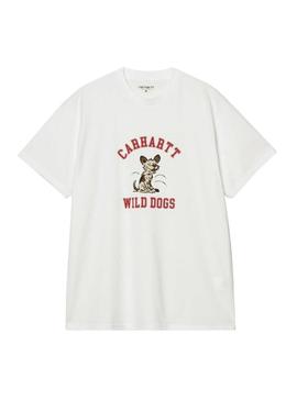 Camisa Carhartt Wild Dog branca para homem.