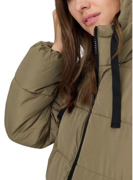 Casaco acolchoado verde Only Clair para mulher