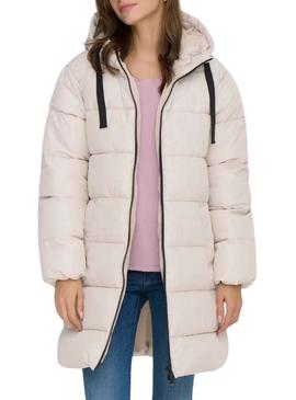Casaco acolchoado branco Only Clair para mulher
