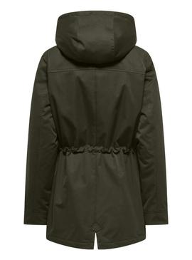Parka Only Hannover verde para mulher