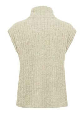 Colete Only Jeanett bege para mulher